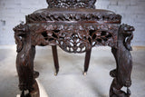 19th Century Burmese Anglo-Indian Carved Rosewood Chair. - Harrington Antiques