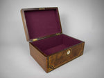 19th Century Burr Walnut Tunbridge Ware Box - Harrington Antiques