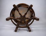 19th Century Dutch Colonial Carved Oak Burgomeister Chair With Original Cushion - Harrington Antiques