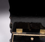 19th Century French Boulle Style Papier Mache Jewellery Box - Harrington Antiques