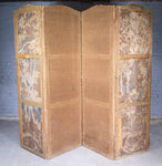 19th Century French Tapestry Four Panel Room Divider / Screen - Harrington Antiques