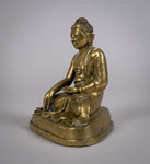 19th Century Gilt Bronze Shakyamuni Buddha Figure. - Harrington Antiques