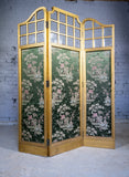 19th Century Giltwood & Bevelled Glass Three Leaf Folding Screen. - Harrington Antiques