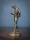 19th Century Grand Tour Narcissus Bronze - Harrington Antiques