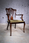 19th Century Mahogany Art Nouveau Chair In The Manner of J. Shoolbred, c.1880 - Harrington Antiques