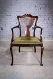 19th Century Mahogany Art Nouveau Chair In The Manner of J. Shoolbred, c.1880 - Harrington Antiques