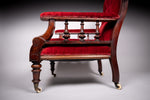 19th Century Mahogany Reading / Library Chair - Harrington Antiques
