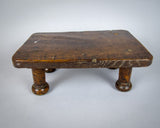 19th Century Oak Candle Stand / Country Stool. - Harrington Antiques