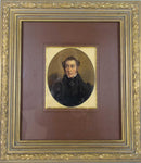19th Century Oil Portrait Of A Gentleman, Titled and Dated 'Edward Cookbarn, 1848'. - Harrington Antiques
