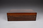 19th Century Rosewood & Brass Writing Slope With Share Certificates - Harrington Antiques