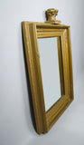 19th Century Royal Portrait Gilt Gesso Crown Frame With Later Bevelled Mirror Plate. - Harrington Antiques