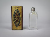 19th Century Scent Bottle In Original Tooled Leather & Gilt Case - Harrington Antiques