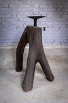 19th Century Sculptural Blacksmith's Anvil On Tripod Tree Stump Base. - Harrington Antiques
