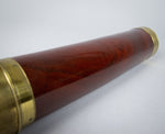 19th Century Three Draw Brass & Mahogany Telescope by W. Harris & Son, London - Harrington Antiques