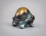19th Century Verdigris Bronze Chinese Turtle. - Harrington Antiques