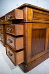 19th Century Victorian Mahogany Pedestal Desk by Newson & Co, London. - Harrington Antiques