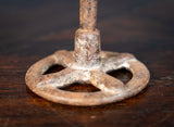 19th Century Wrought Iron Rush Light Holder - Harrington Antiques