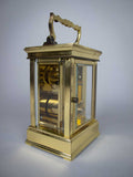 20th Century L'Epee French Brass Carriage Clock With 8 Day Movement. - Harrington Antiques