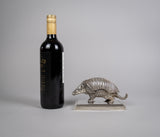 19th Century Silver Plated Armadillo Novelty Inkwell
