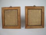 Pair of 19th Century Daguerreotypes (Young Ladies) In Original Gilt Wood Frames