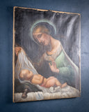 After 'Madonna Del Velo' by Carlo Dolci - Oil On Canvas. - Harrington Antiques