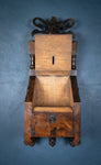 Arts & Crafts Gothic Revival Oak & Iron Church Collection Box - Harrington Antiques