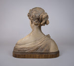 Auguste Henri Carli (1868-1930) Renaissance Clay Bust Of A Female, c.1920. - Harrington Antiques