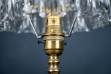 Brass Pullman's Carriage Lamp With Glass Shade, c.1910 - Harrington Antiques