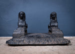 Cast Iron Egyptian Revival Sphinx Boot Scraper by Archibald Kenrick & Sons, c.1820 - Harrington Antiques