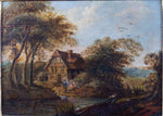 Circle of Alexander Nasmyth - Figures In Highland Country Landscape. Signed. Oil On Board - Harrington Antiques