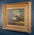 Circle of Samuel Alken (British, 1784-1825) - Horses In Pasture (Signed 'S. Alken, 1806') - Harrington Antiques