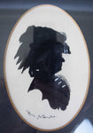 Collection Of Eight 19th Century Painted Silhouettes; Including Robert Burns, Shelley & Marie Antoinette. - Harrington Antiques