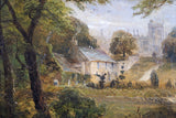 David Payne (1843-1894) 'A Glimpse Of Haddon Hall'. Signed Verso. Oil On Canvas. - Harrington Antiques