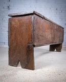 Early 17th Century Oak Six Plank Narrow Chest / Coffer - Harrington Antiques