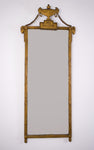 Early 19th Century French Neoclassical Pier Mirror With Rams' Head Decoration - Harrington Antiques