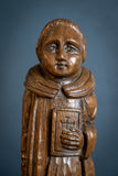 Early 20th Century Carved Oak Robed Monk - Harrington Antiques