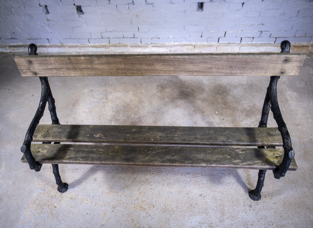 Wolverhampton Bench Early 20th Century Cast Iron 'Trunk' Bench by Bayliss Jones ...