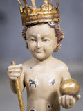 Early 20th Century Child Jesus / Santo Nino of Malitbog Statue. - Harrington Antiques