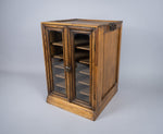 Early 20th Century Glazed Pine Collector's Cabinet. - Harrington Antiques
