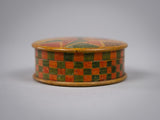 Early 20th Century Harlequin Painted Treen Snuff Box. - Harrington Antiques