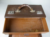 Early 20th Century Leather Three Drawer Doctors' Case. - Harrington Antiques