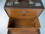 Early 20th Century Leather Three Drawer Doctors' Case. - Harrington Antiques