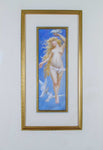 Early 20th Century Miniature Of Nude Female With Doves In Gilt Frame - Harrington Antiques