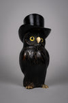 Early 20th Century Novelty Carved Owl Spill Holder - Harrington Antiques