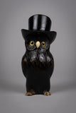 Early 20th Century Novelty Carved Owl Spill Holder - Harrington Antiques