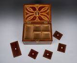 Fine 19th Century Inlaid Walnut Jewellery Box - Harrington Antiques
