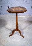 Fine 19th Century Parquetry Inlaid Star Tripod Table. - Harrington Antiques