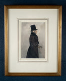 Fine Portrait Of A Victorian Gentleman - Watercolour & Pencil. Signed. - Harrington Antiques