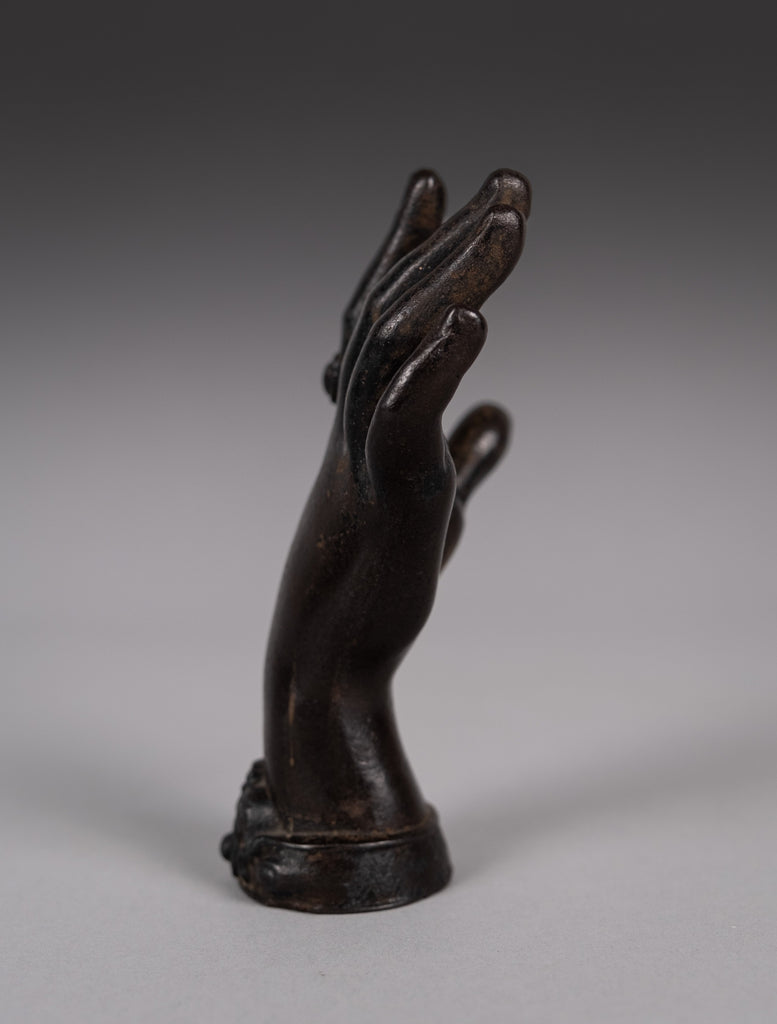 Hand Paperweight Fine Victorian Bronze Ladies' Hand Paperweight | Harrington Antiques