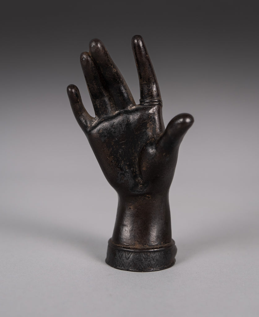 Hand Paperweight Fine Victorian Bronze Ladies' Hand Paperweight | Harrington Antiques